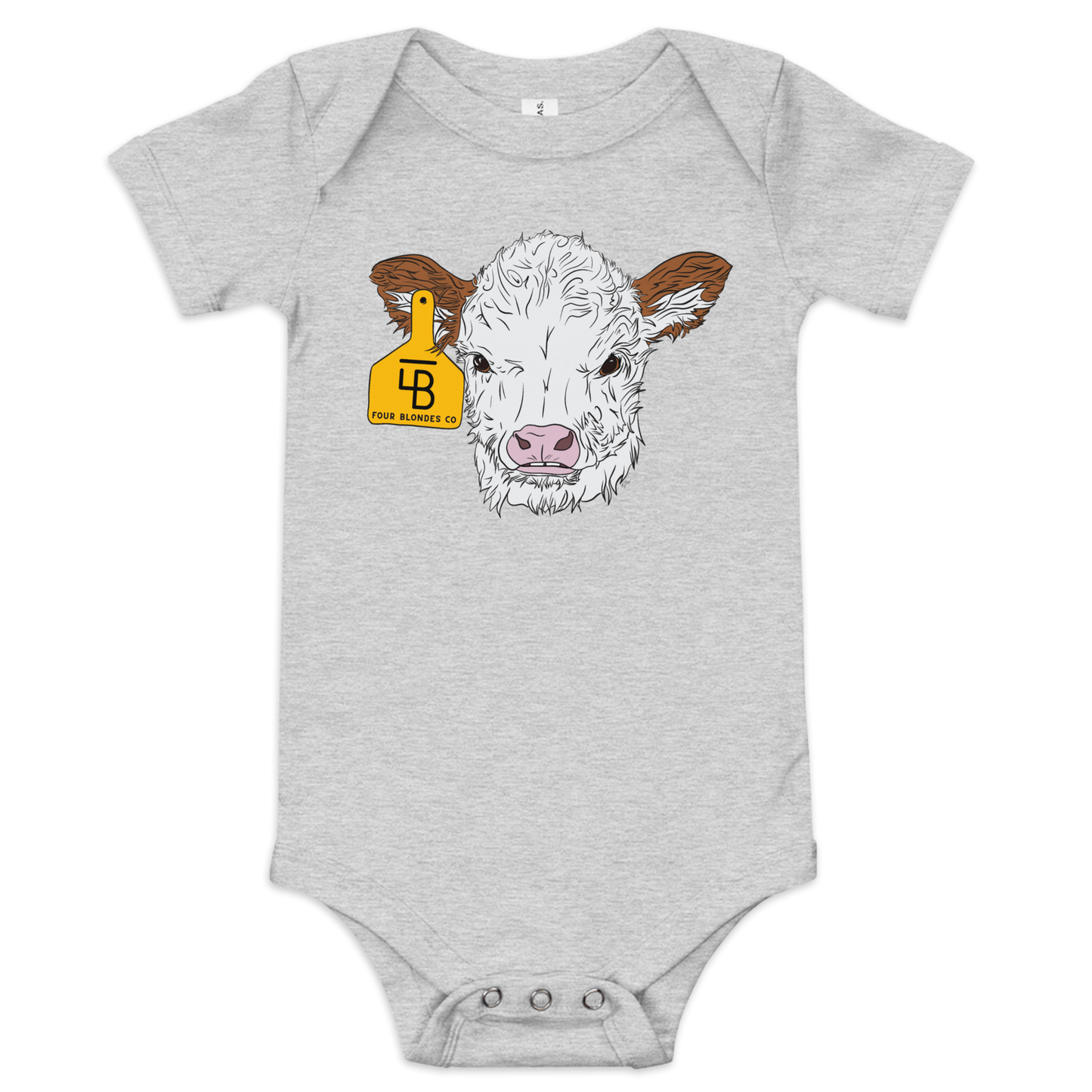 FBC Spring Baldie Calf - Baby short sleeve one piece
