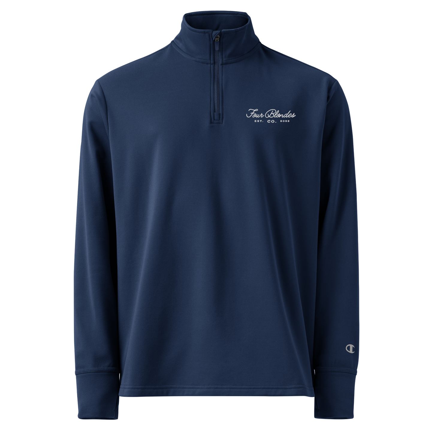 FBC script logo - Champion Quarter zip pullover
