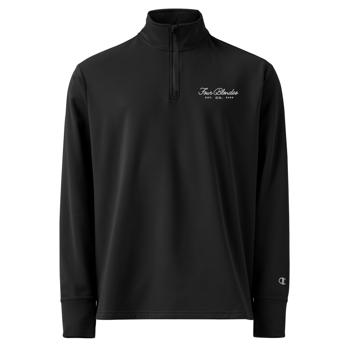 FBC script logo - Champion Quarter zip pullover