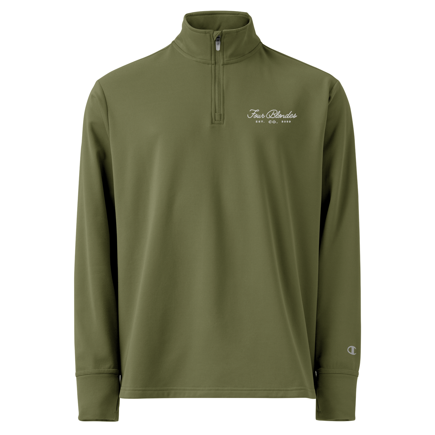 FBC script logo - Champion Quarter zip pullover