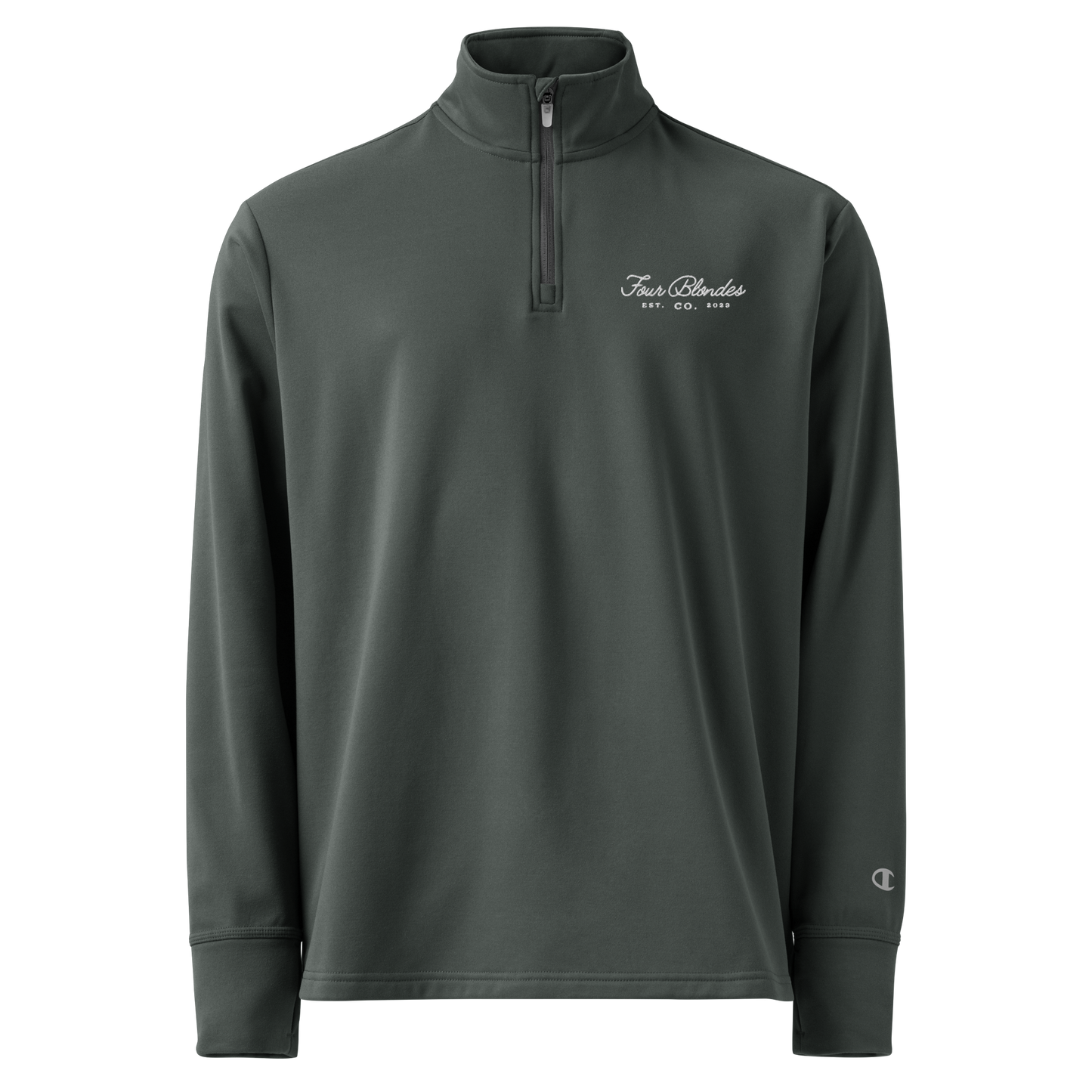 FBC script logo - Champion Quarter zip pullover
