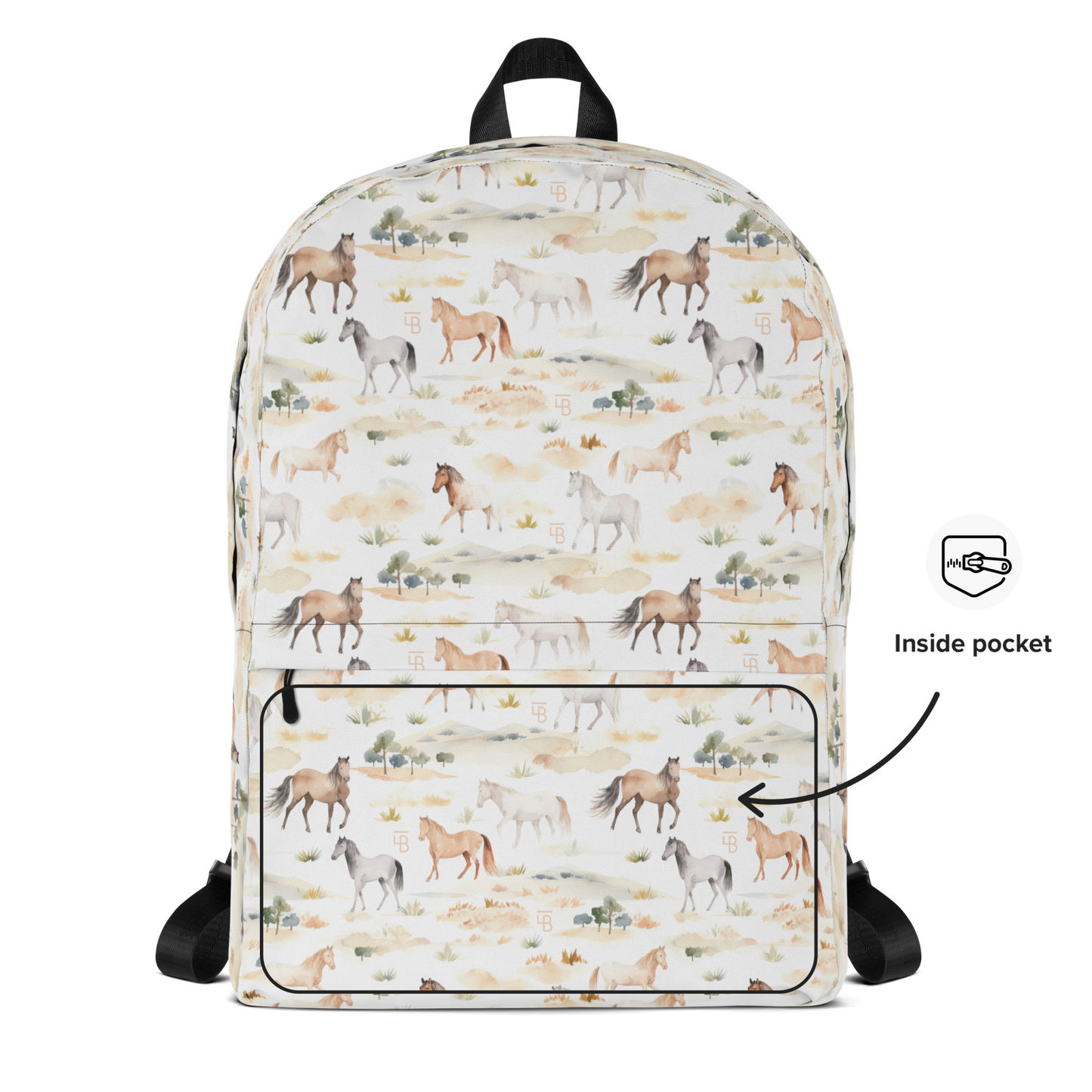 Watercolor Horses - Backpack