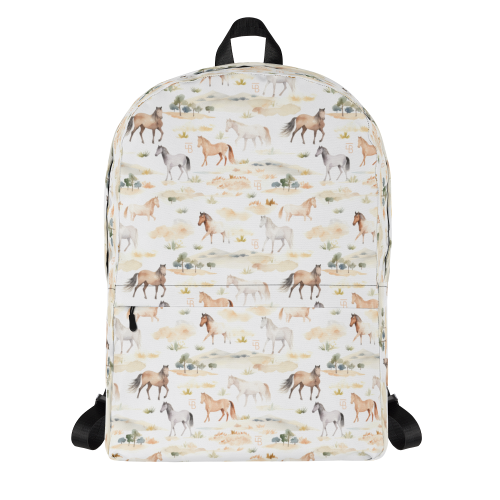 Watercolor Horses - Backpack