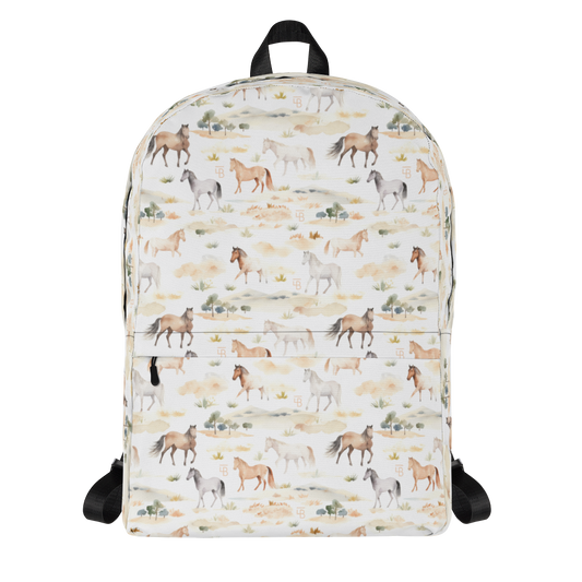 Watercolor Horses - Backpack