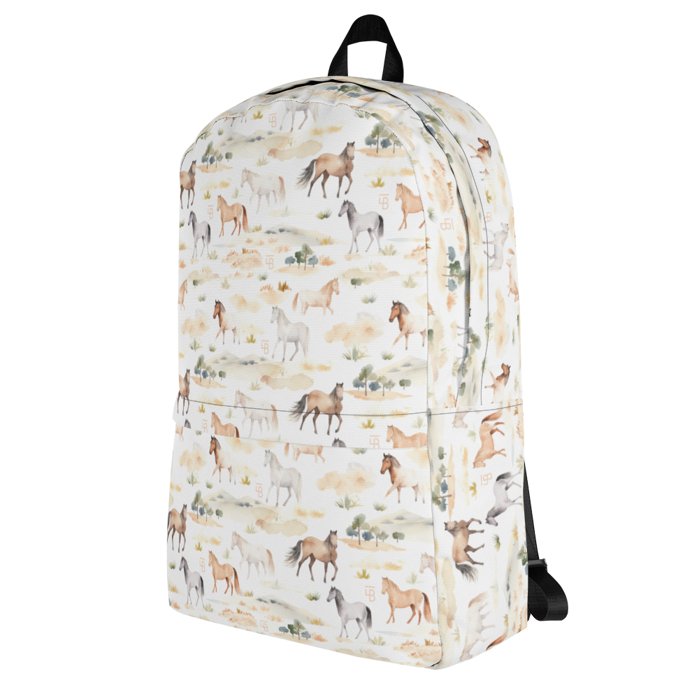 Watercolor Horses - Backpack