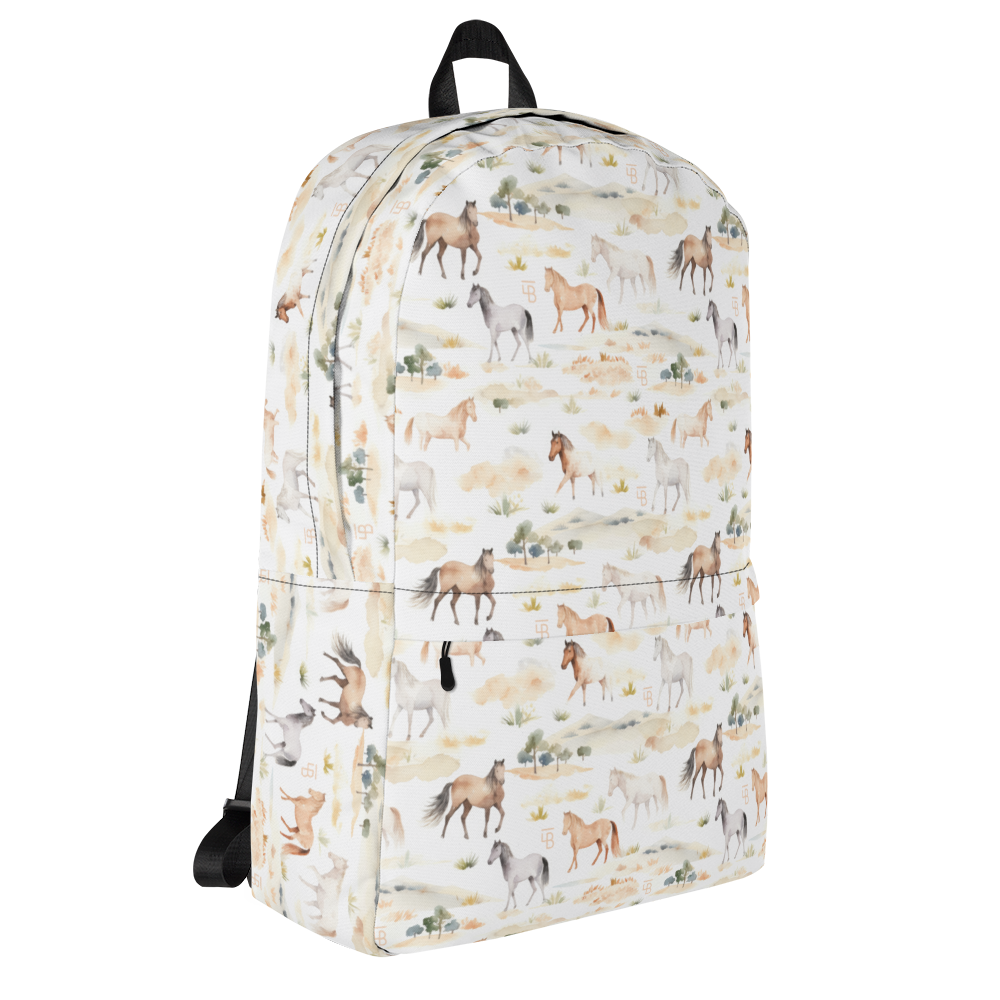 Watercolor Horses - Backpack