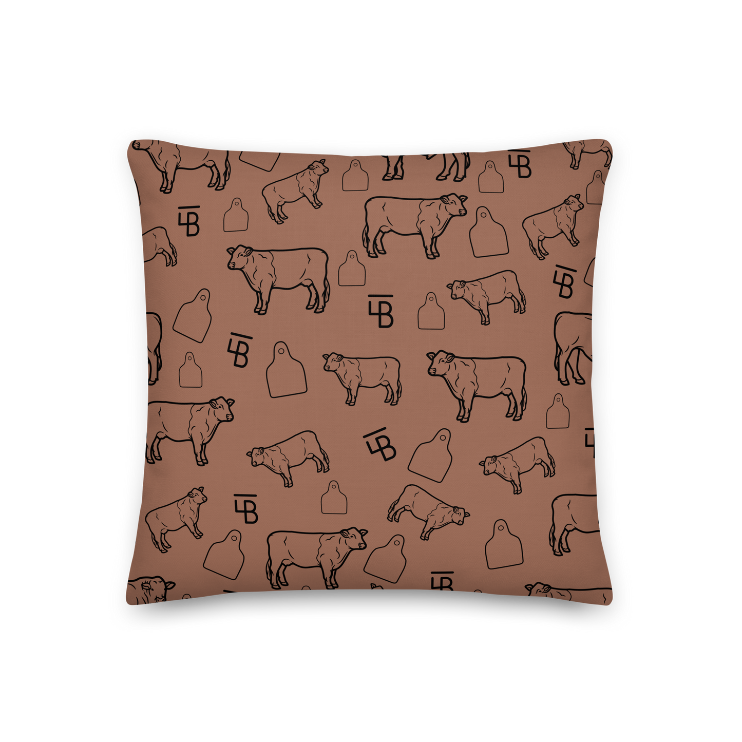 Beefies, Brands & Ear Tags - Premium Pillow