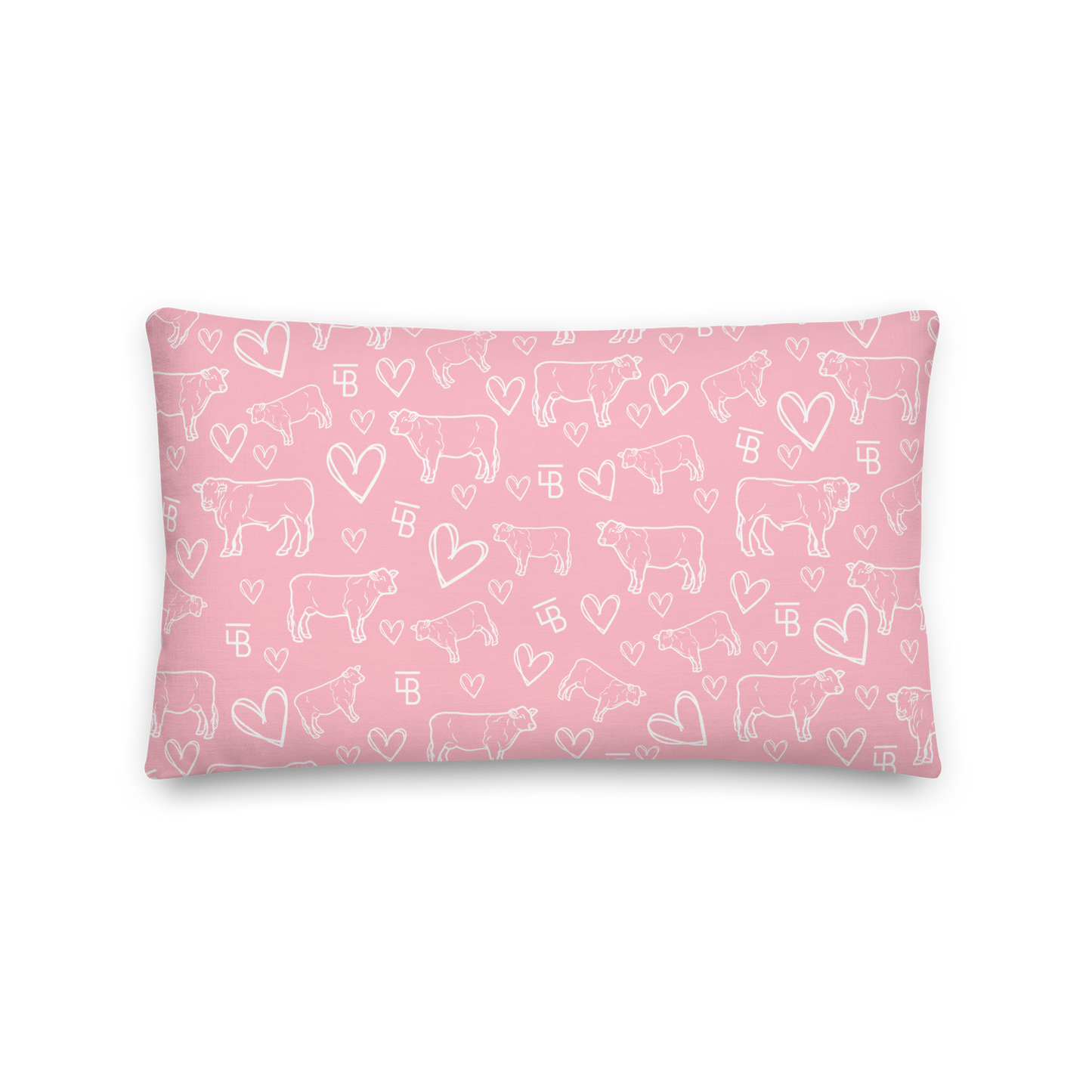 Beefies, Brands & Hearts - Premium Pillow