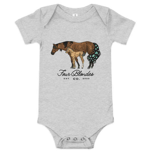 FBC Mare & Foal - Baby short sleeve one piece