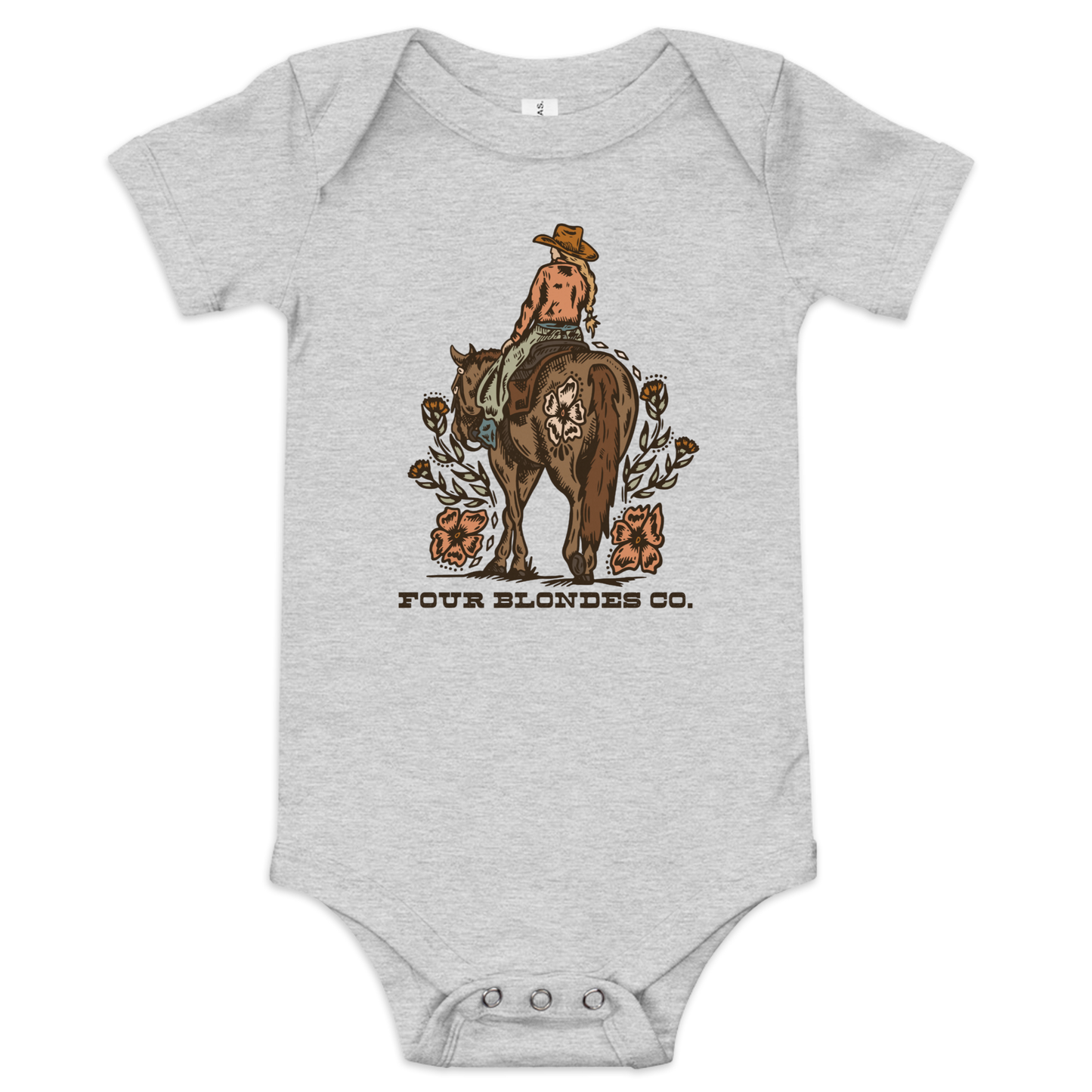 FBC Wild Bloom Cowgirl - Baby short sleeve one piece