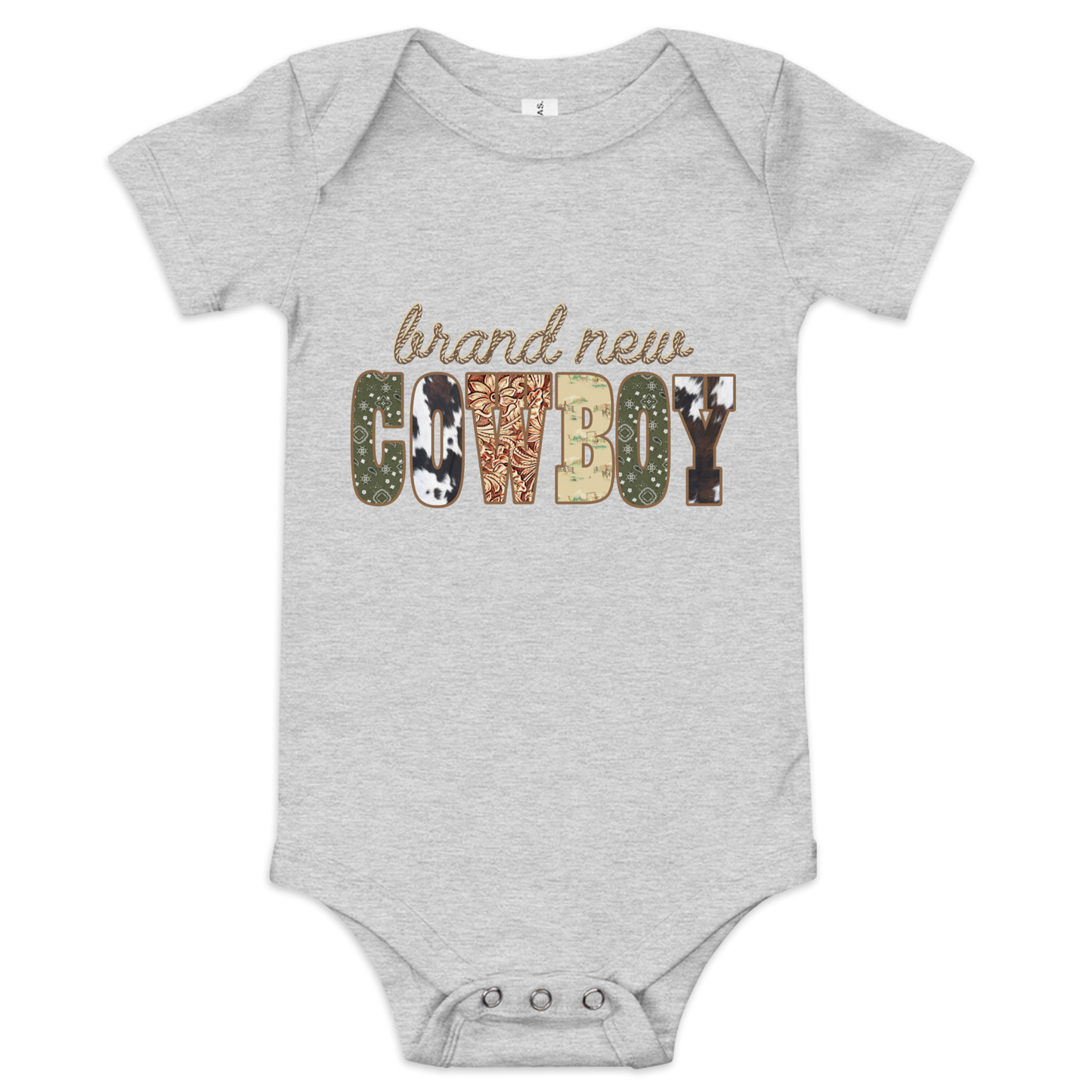 Brand New Cowboy - Baby short sleeve one piece