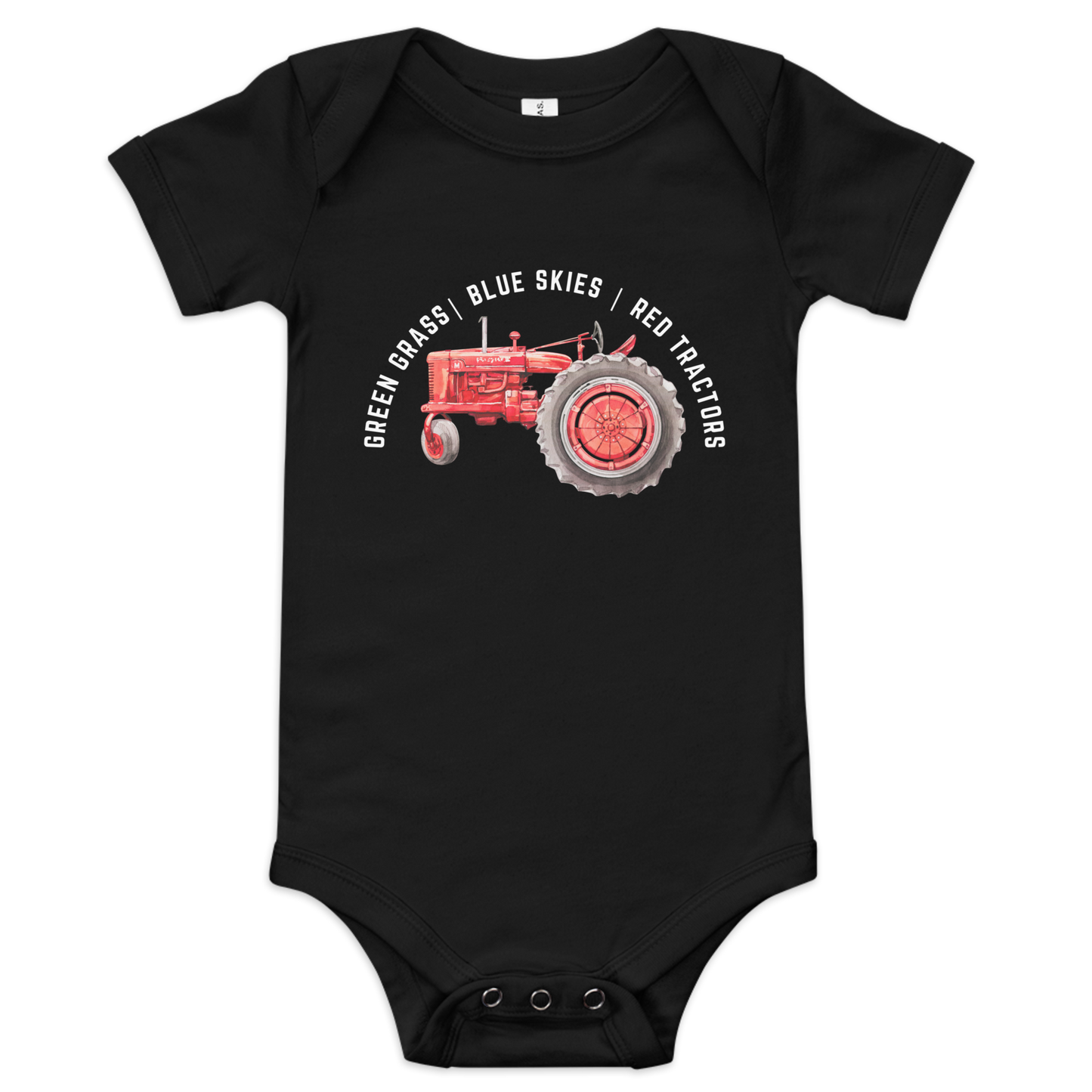 Red Tractors - Baby short sleeve one piece