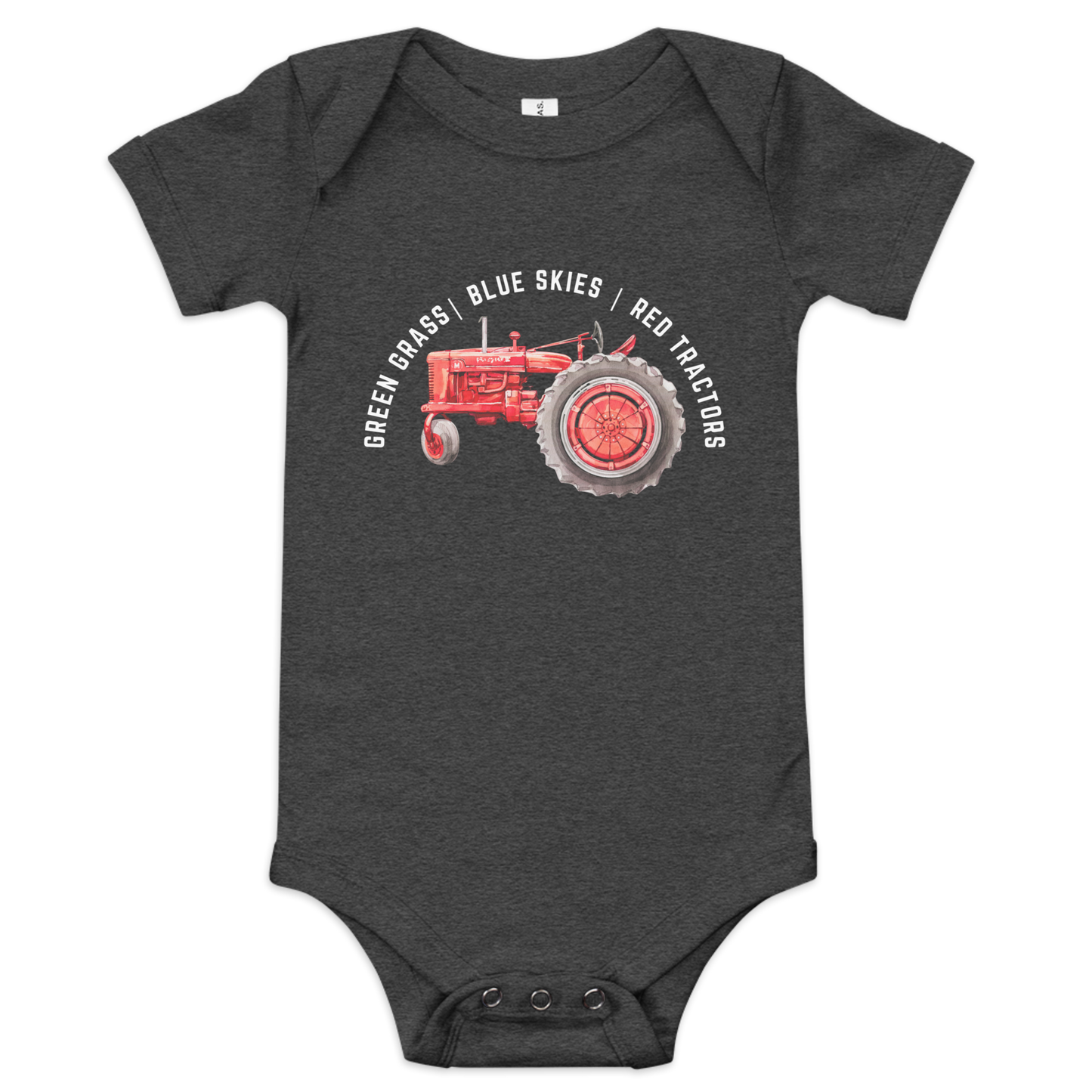 Red Tractors - Baby short sleeve one piece