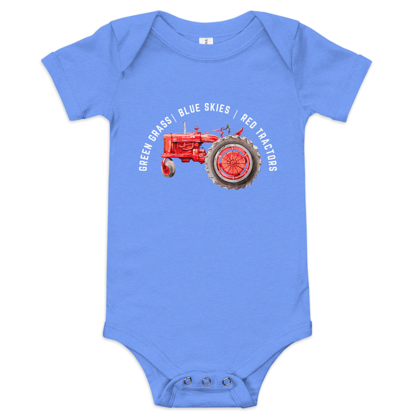 Red Tractors - Baby short sleeve one piece