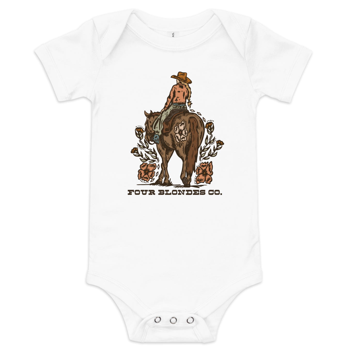 FBC Wild Bloom Cowgirl - Baby short sleeve one piece