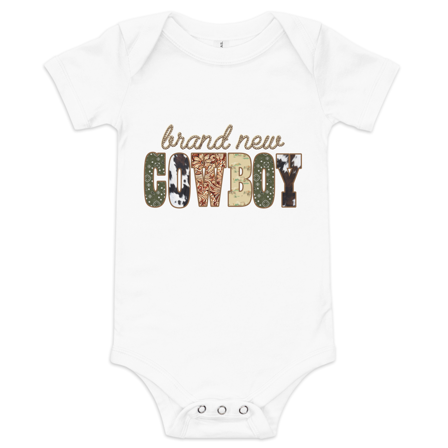 Brand New Cowboy - Baby short sleeve one piece