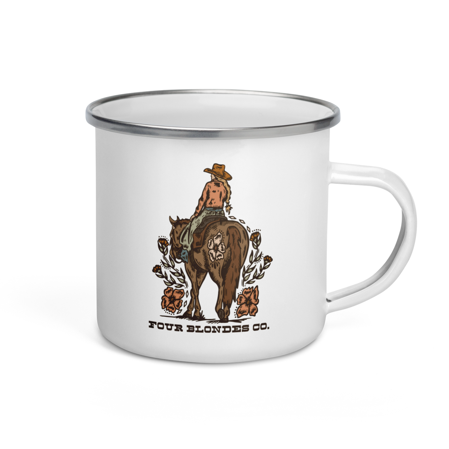 FBC Wild Bloom Cowgirl - Enamel Mug