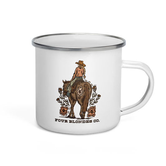 FBC Wild Bloom Cowgirl - Enamel Mug