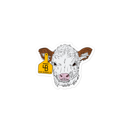 Spring Baldie Calf - Bubble-free stickers