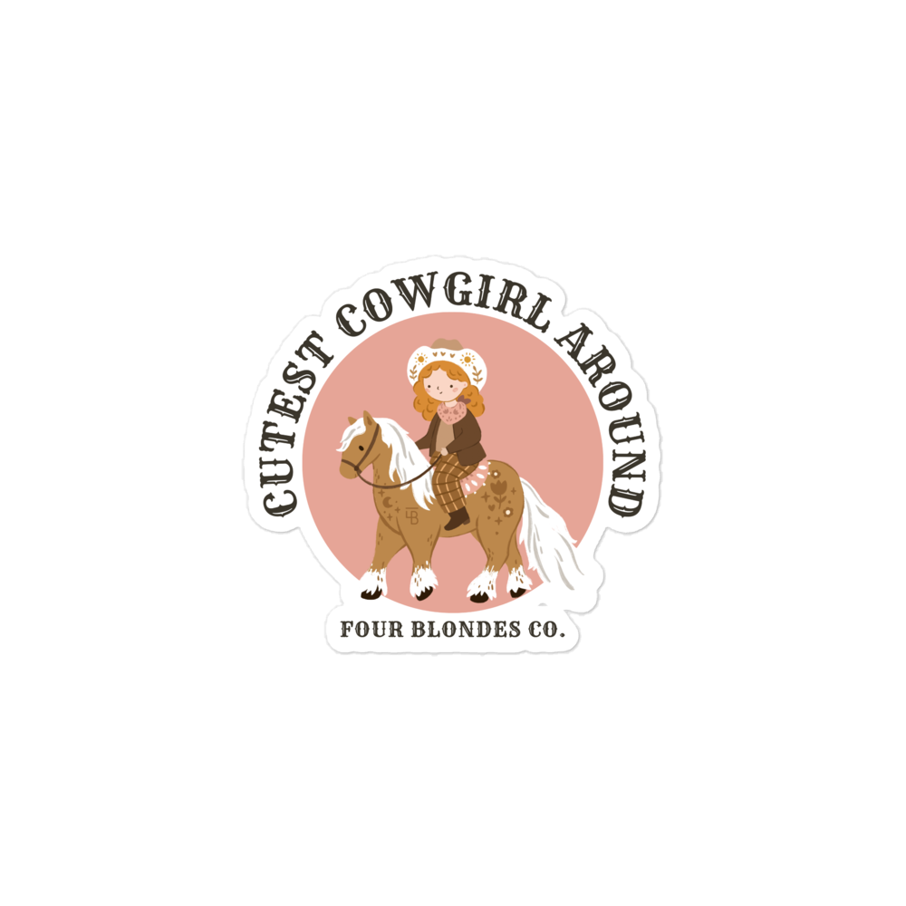 FBC Cutest Cowgirl - Bubble-free stickers