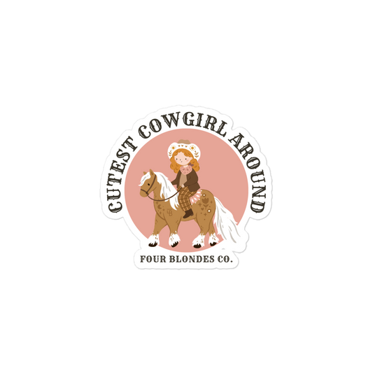 FBC Cutest Cowgirl - Bubble-free stickers