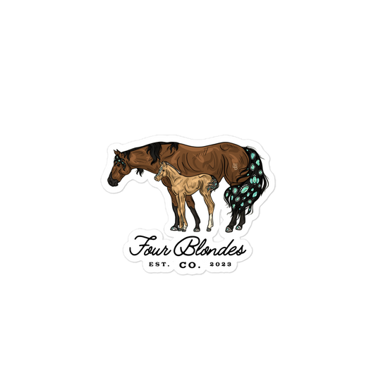 FBC Mare & Foal - Bubble-free stickers