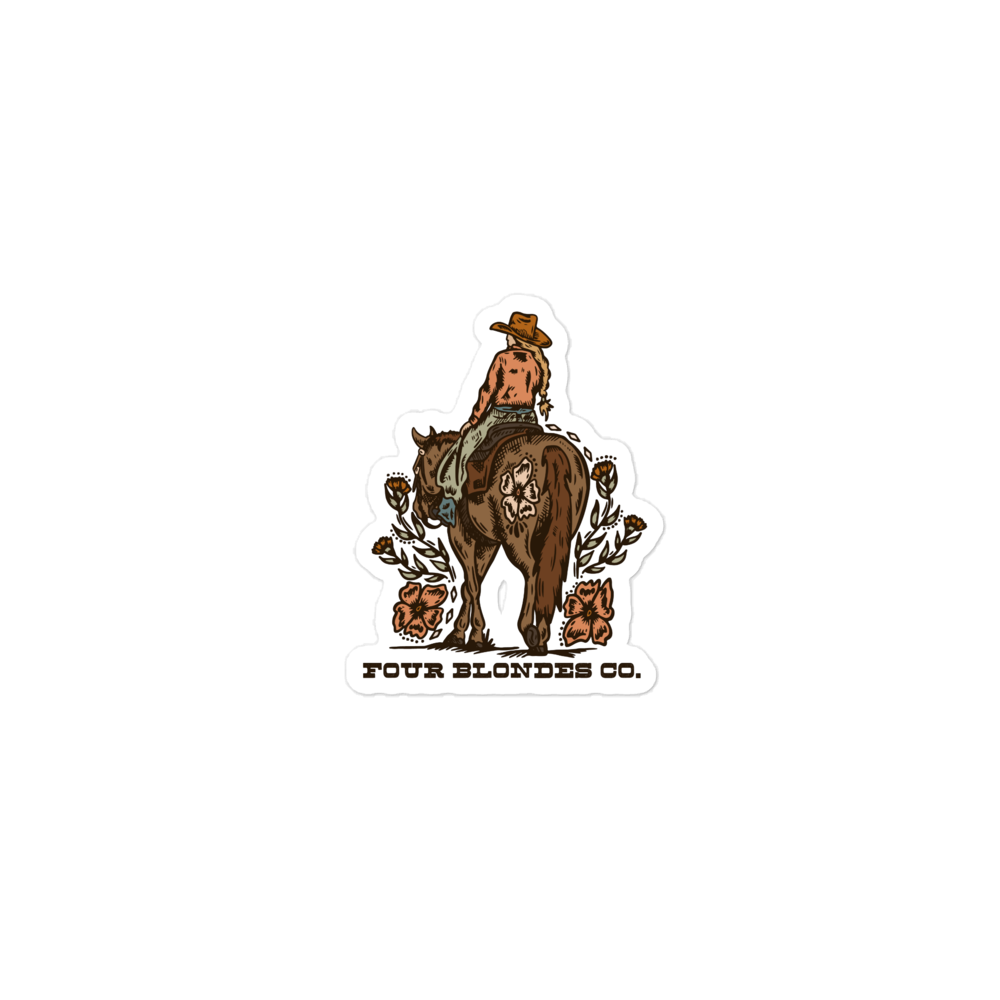 FBC Wild Bloom Cowgirl - Bubble-free stickers