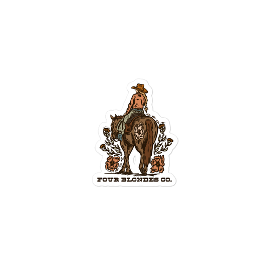 FBC Wild Bloom Cowgirl - Bubble-free stickers