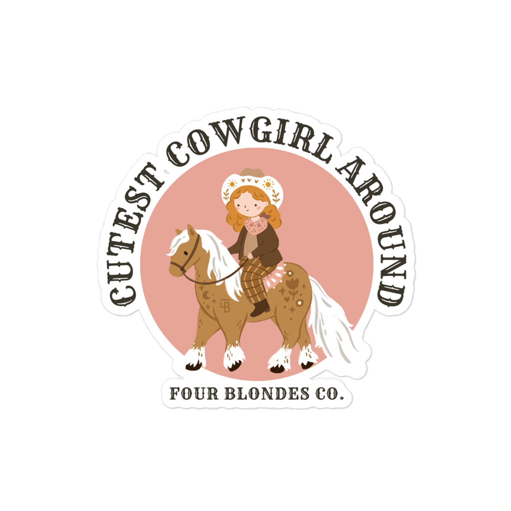 FBC Cutest Cowgirl - Bubble-free stickers