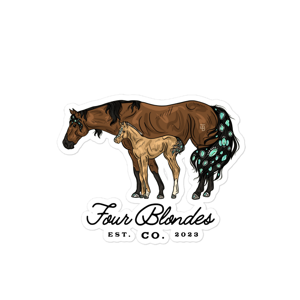 FBC Mare & Foal - Bubble-free stickers