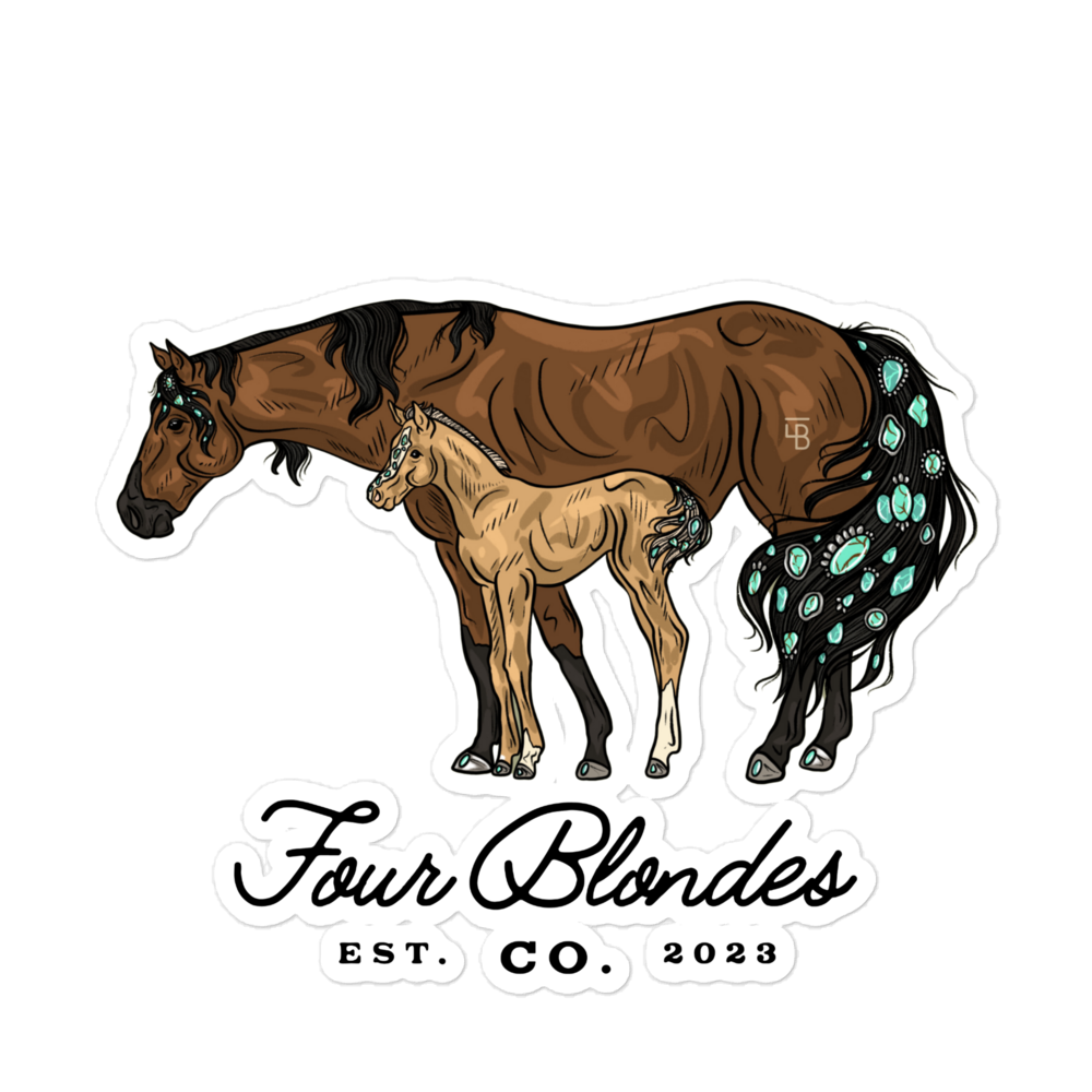 FBC Mare & Foal - Bubble-free stickers