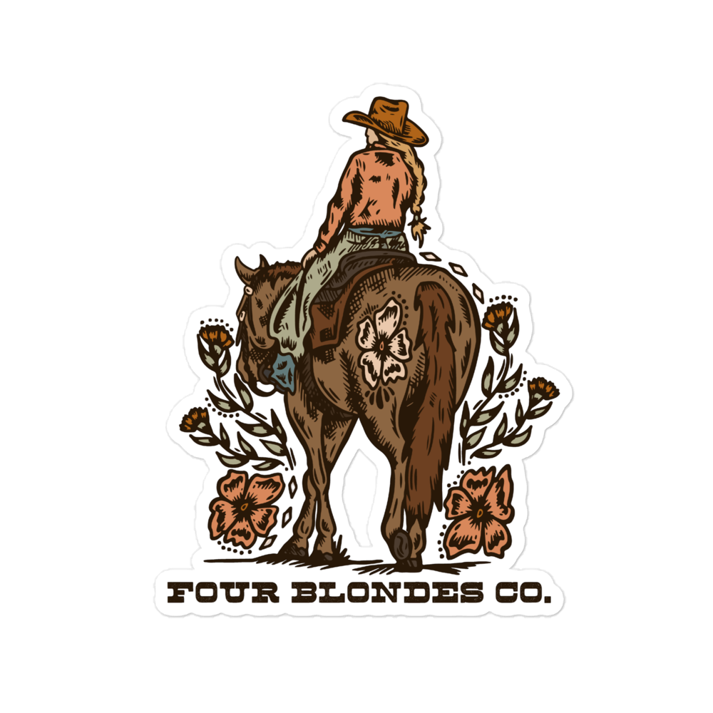 FBC Wild Bloom Cowgirl - Bubble-free stickers