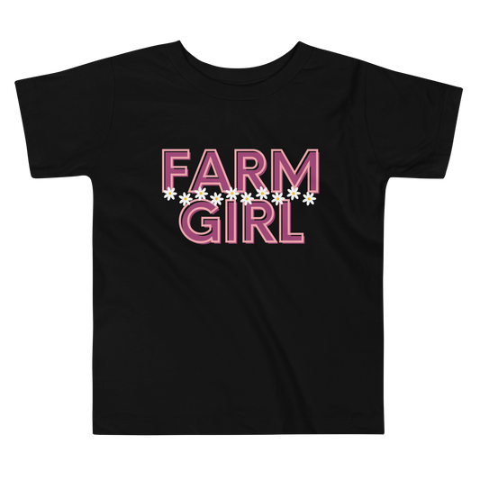 Farm Girl Daisies - Toddler Short Sleeve Tee