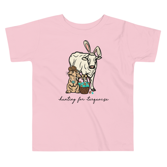 Hunting for Turquoise (Easter)  - Toddler Short Sleeve Tee