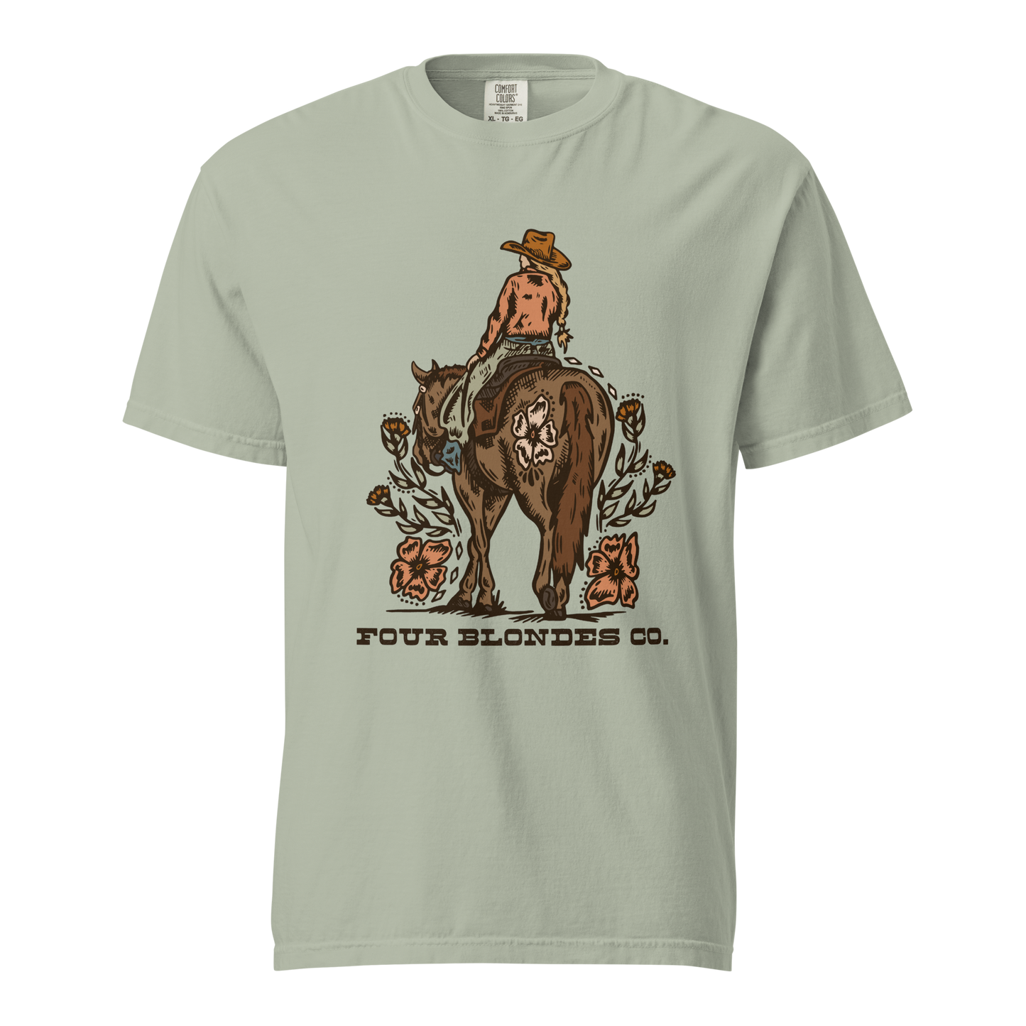 FBC Wild Bloom Cowgirl - Unisex garment-dyed heavyweight t-shirt