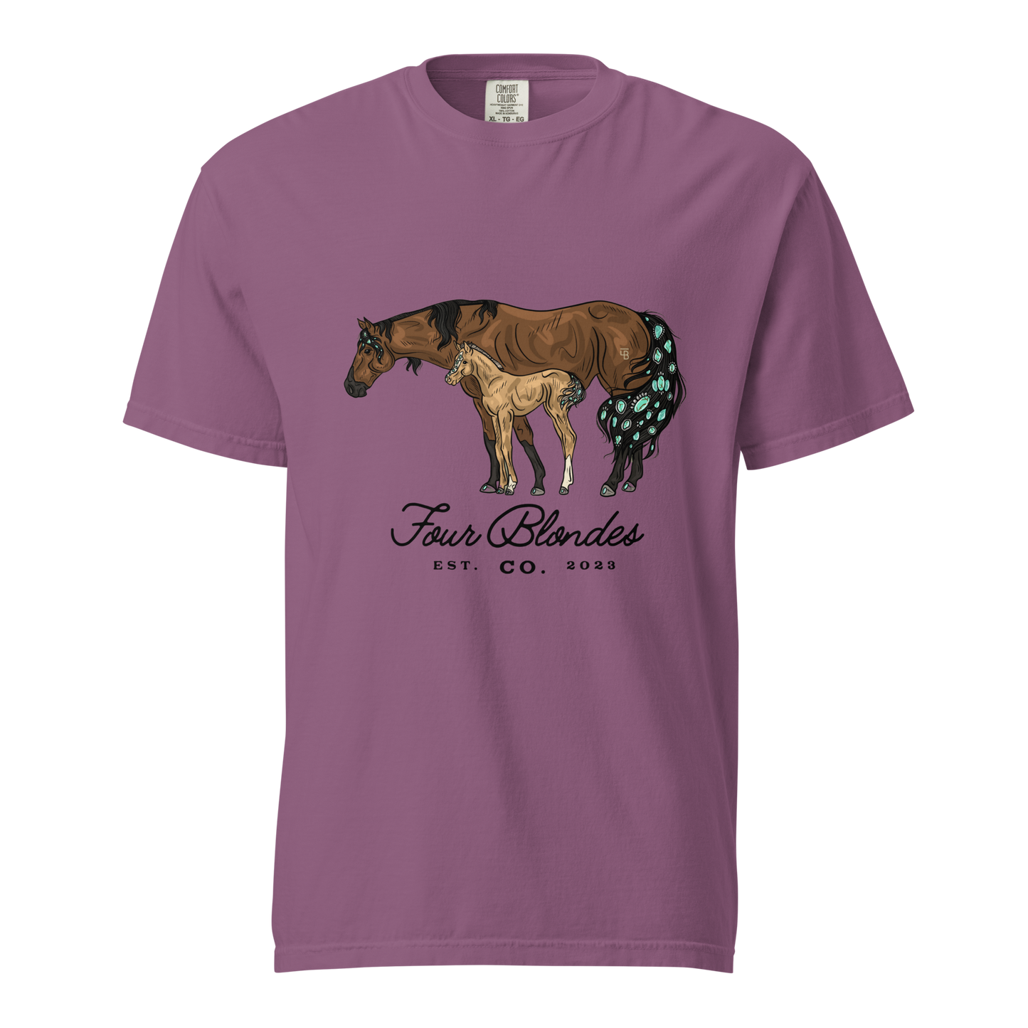 FBC Mare & Foal - Unisex garment-dyed heavyweight t-shirt