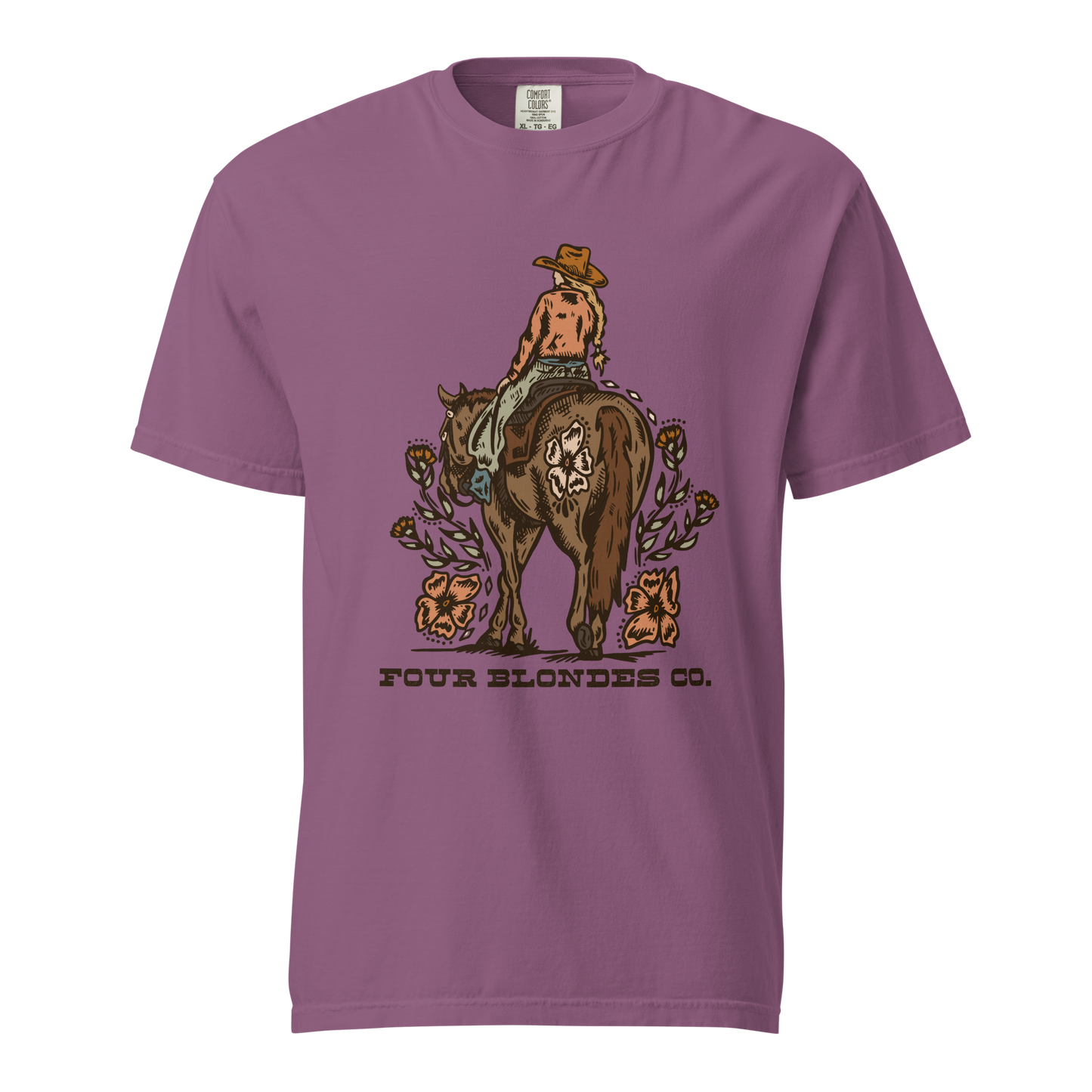 FBC Wild Bloom Cowgirl - Unisex garment-dyed heavyweight t-shirt