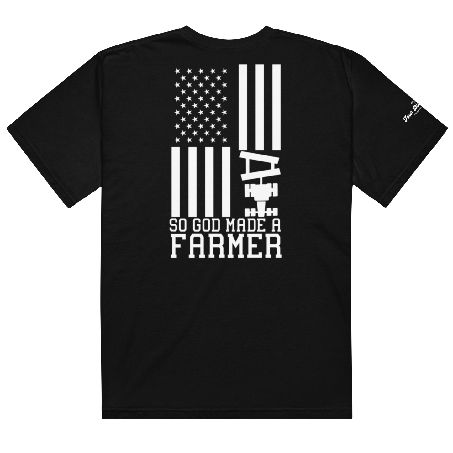 So God made a Farmer - Unisex garment-dyed heavyweight t-shirt