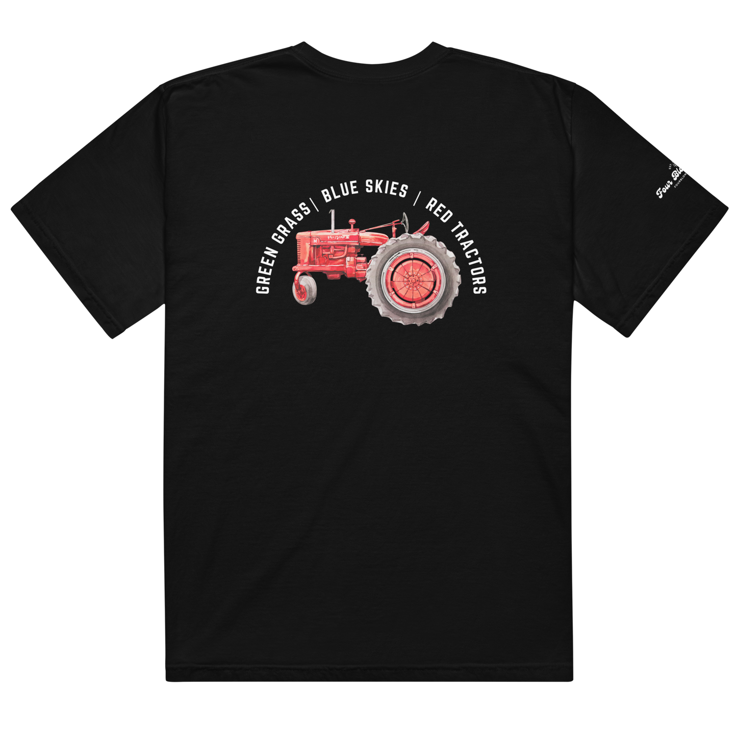 Red Tractor - Unisex garment-dyed heavyweight t-shirt