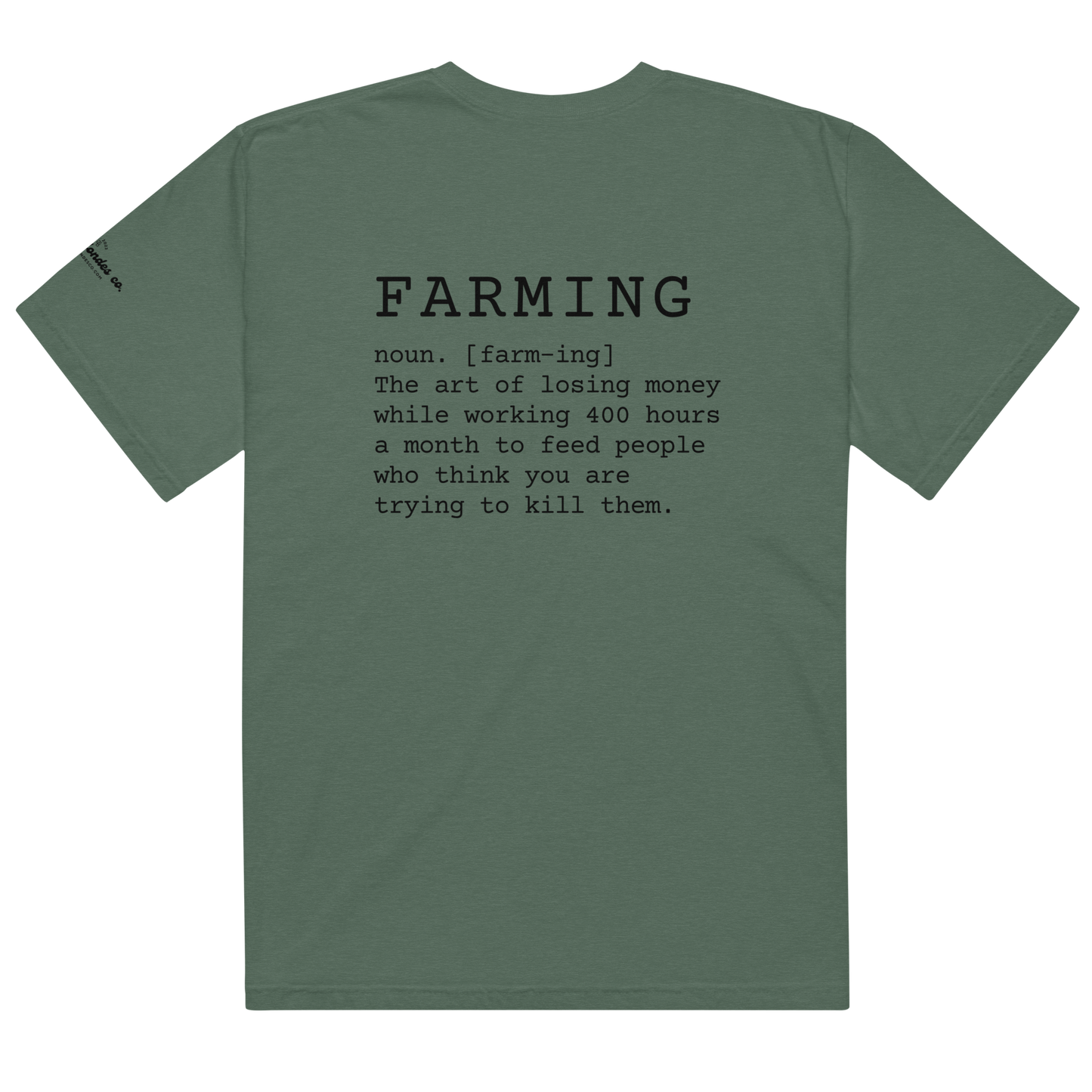 Farming - Unisex garment-dyed heavyweight t-shirt