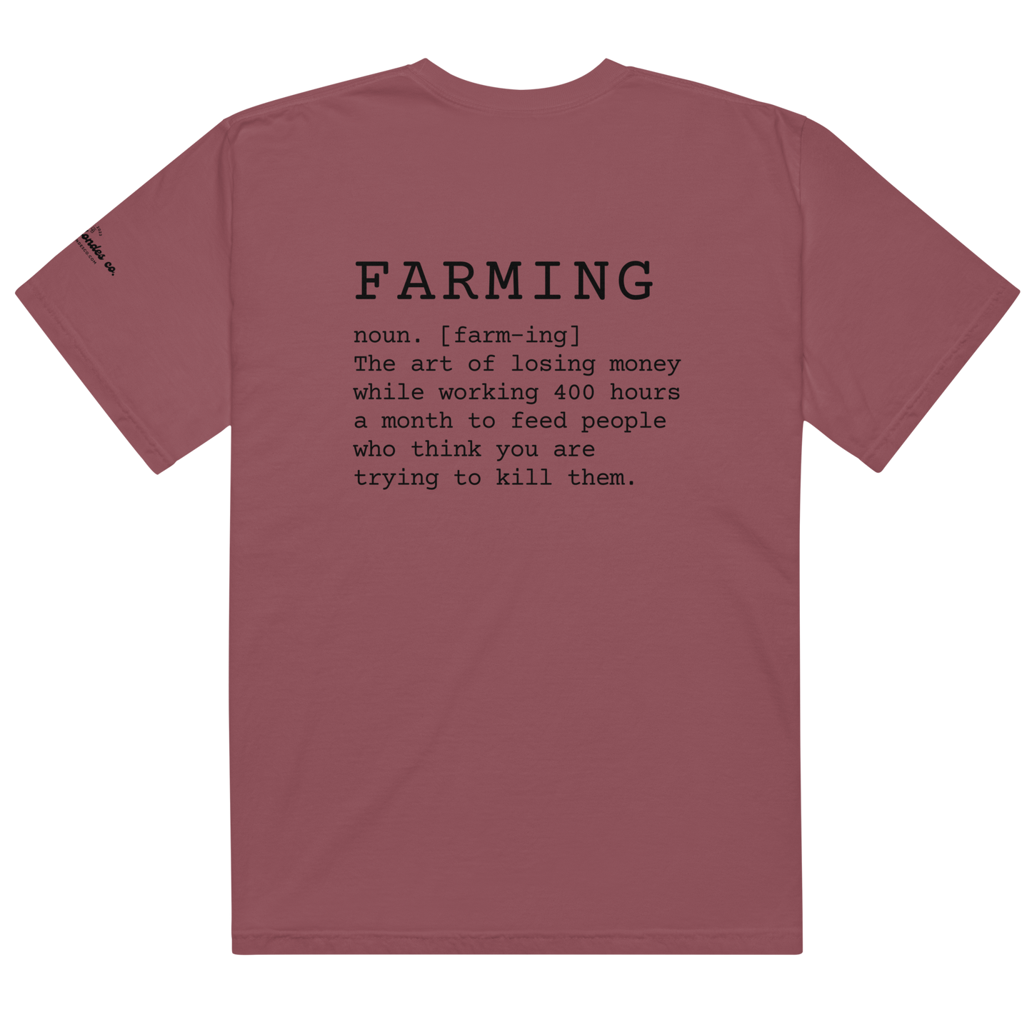 Farming - Unisex garment-dyed heavyweight t-shirt