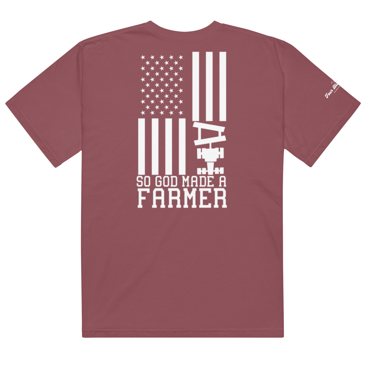 So God made a Farmer - Unisex garment-dyed heavyweight t-shirt