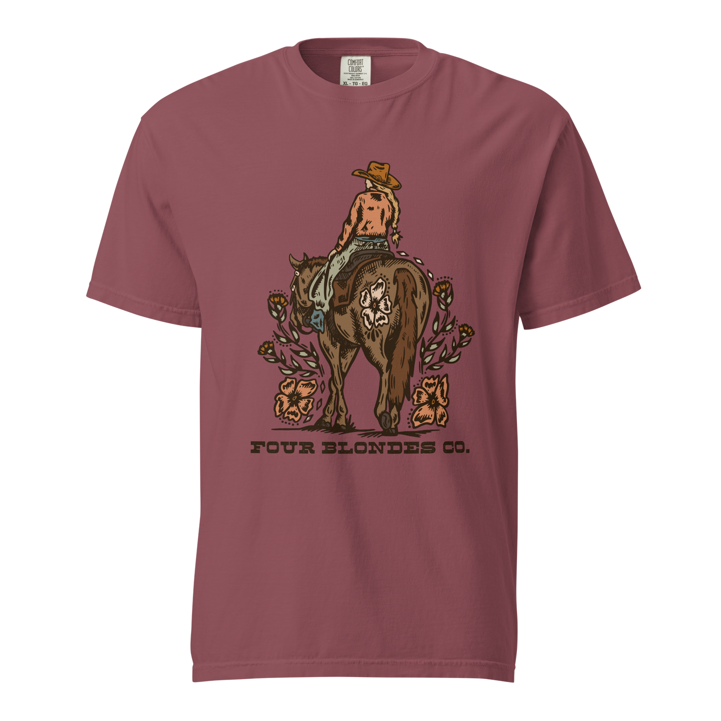 FBC Wild Bloom Cowgirl - Unisex garment-dyed heavyweight t-shirt