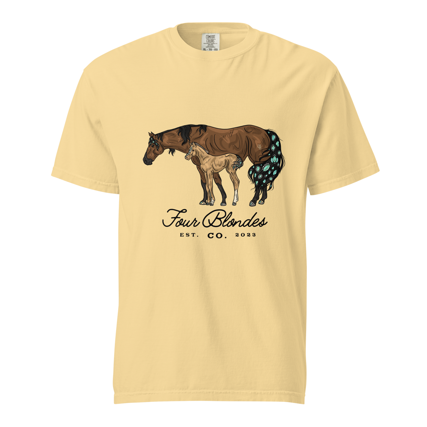 FBC Mare & Foal - Unisex garment-dyed heavyweight t-shirt