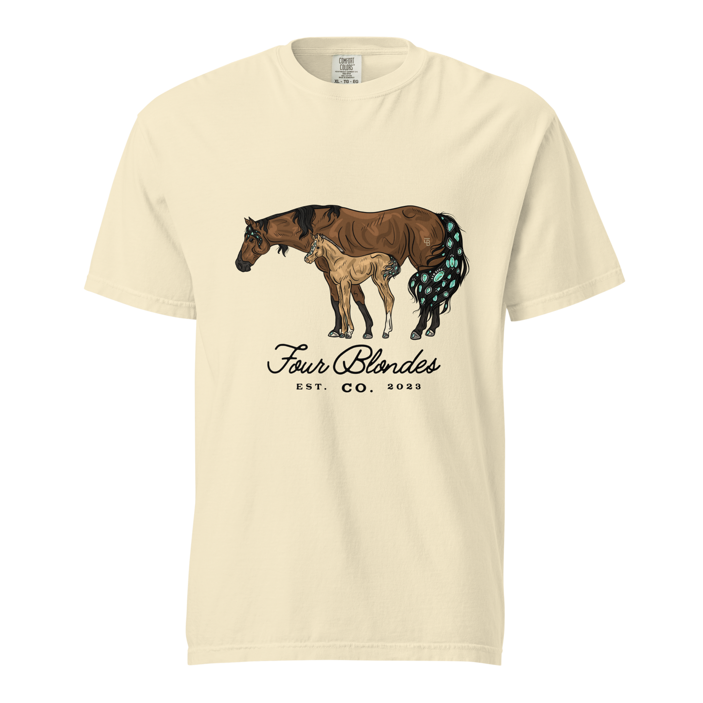 FBC Mare & Foal - Unisex garment-dyed heavyweight t-shirt