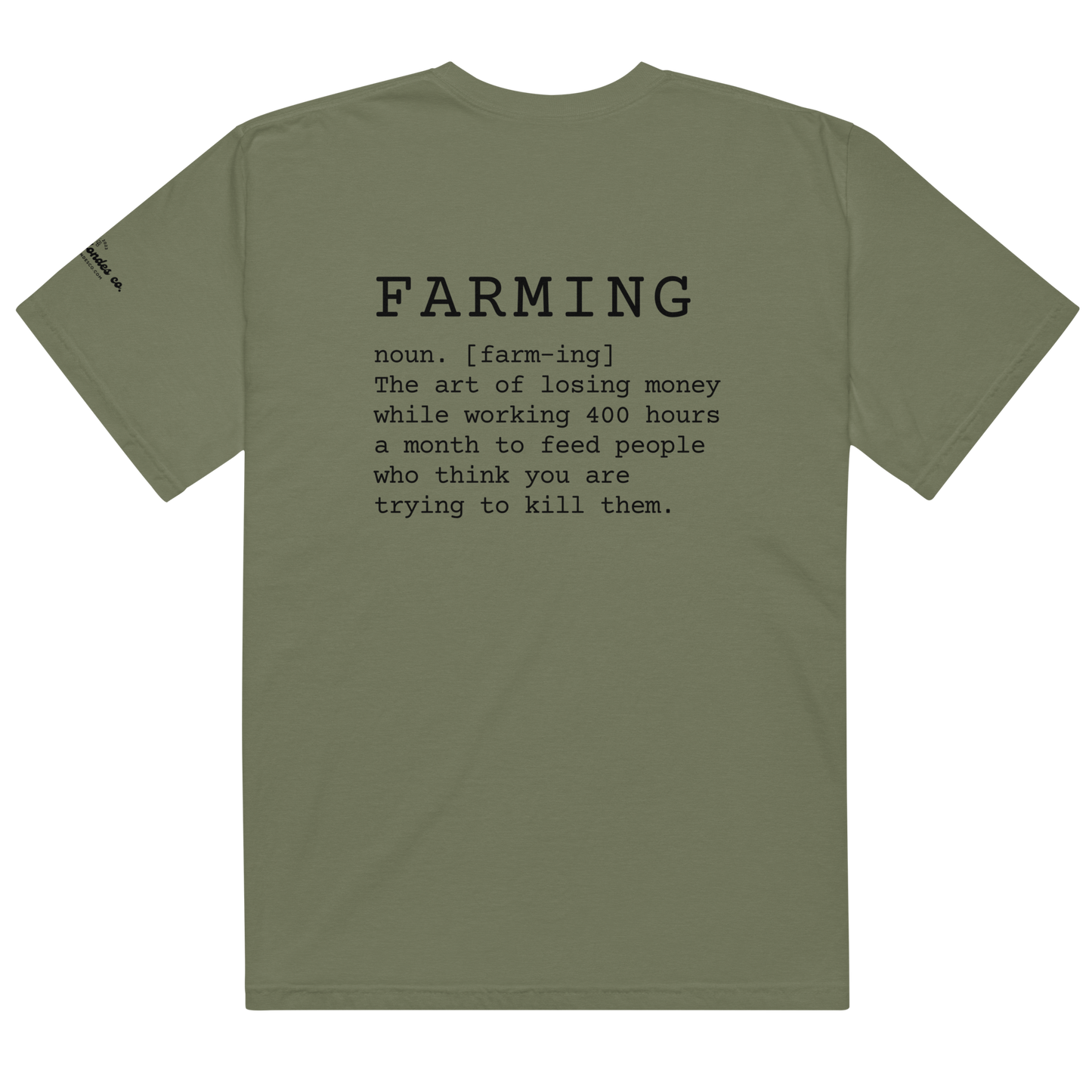 Farming - Unisex garment-dyed heavyweight t-shirt