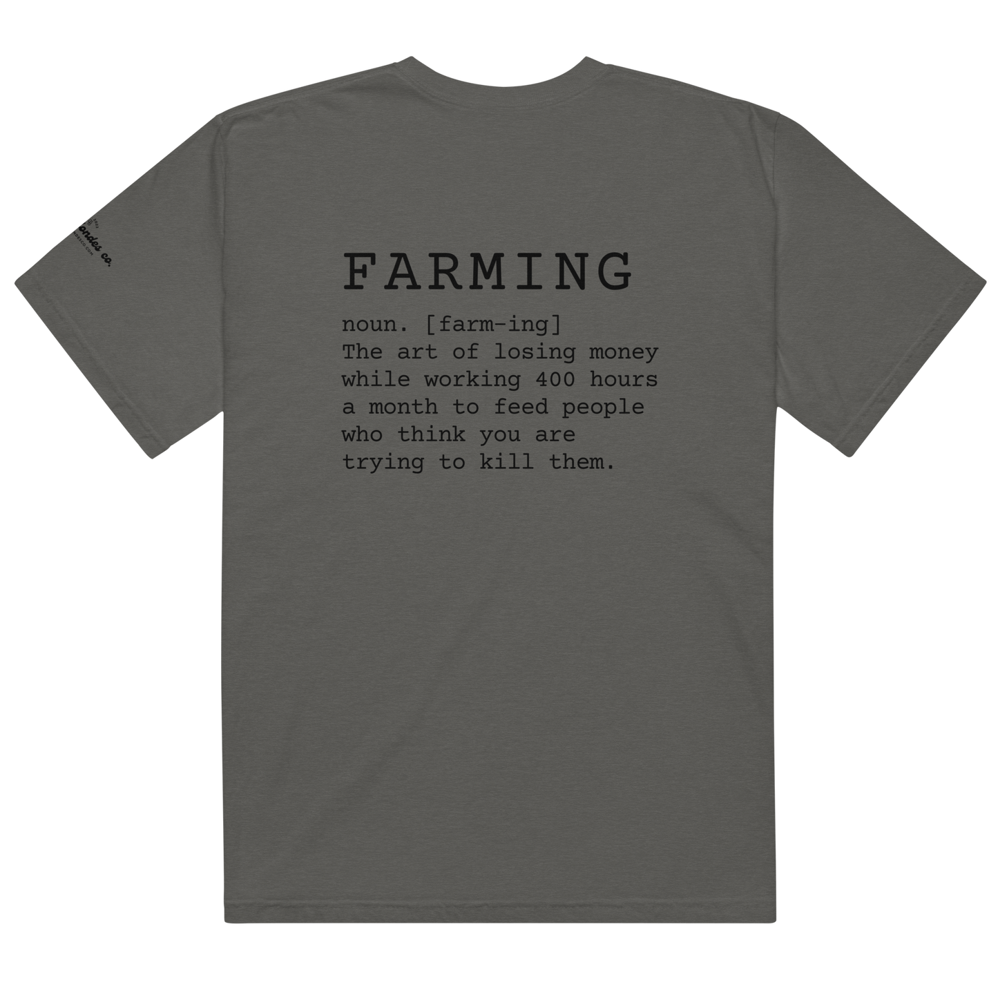 Farming - Unisex garment-dyed heavyweight t-shirt