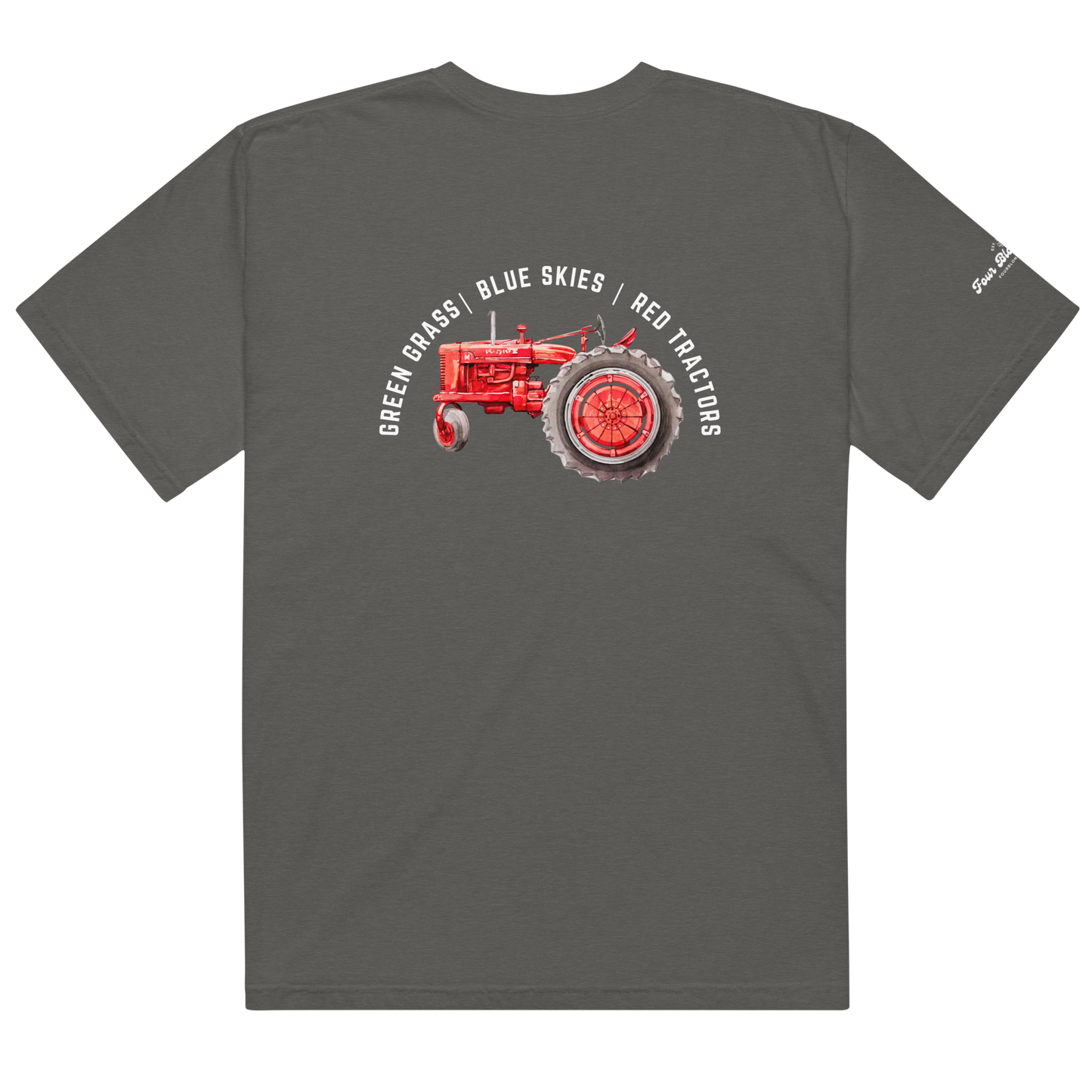 Red Tractor - Unisex garment-dyed heavyweight t-shirt