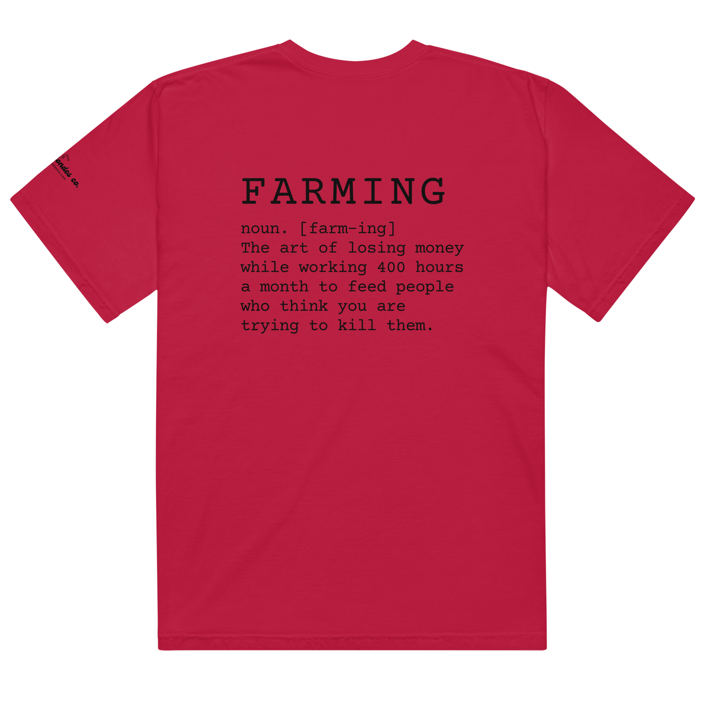 Farming - Unisex garment-dyed heavyweight t-shirt