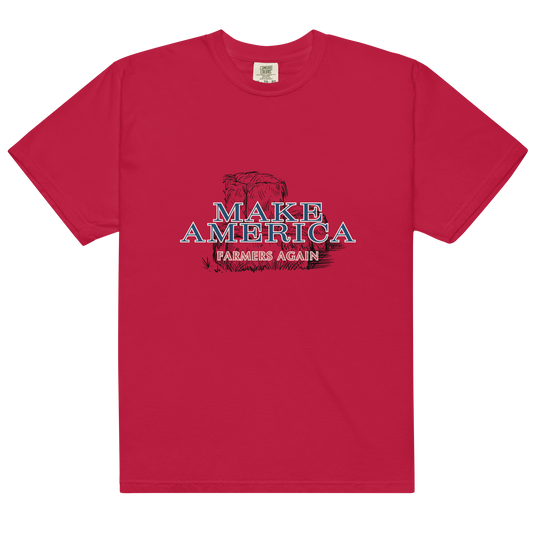 Make America Farmers Again - Unisex garment-dyed heavyweight t-shirt